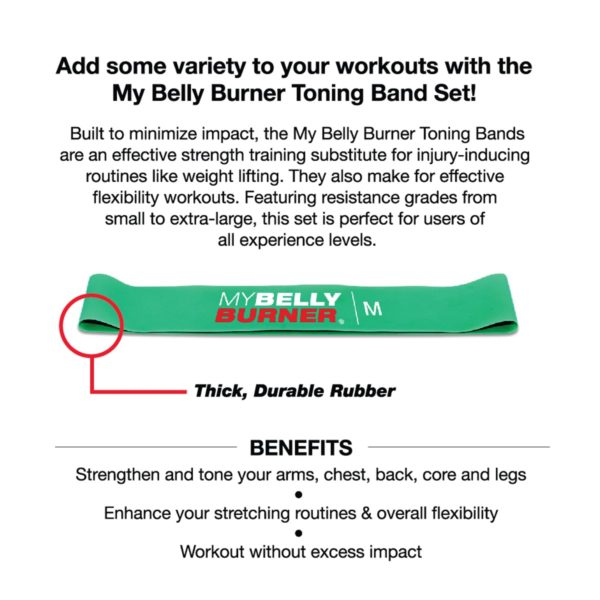 My Belly Burner Toning Band Set Features